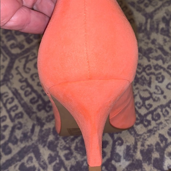 *ASOS* Coral Velvet Kitten Heel Shoes NWOT - Picture 6 of 14